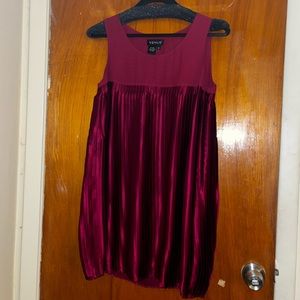 NWOT SILK Pleated Dress